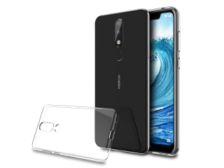 Nokia 5.1 Plus Gummi Hülle TPU Clear Case