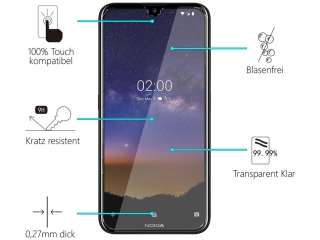 Nokia 2.2 Folie Panzerglas Screen Protector