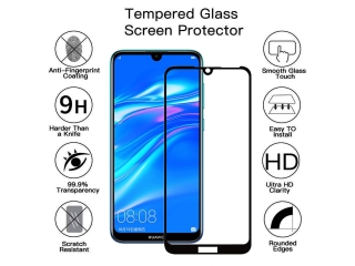 Huawei Y7 2019 100% Vollbild Panzerglas Schutzfolie 2.5D 9H