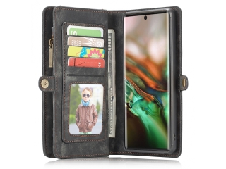 CaseMe Samsung Galaxy Note10+ Echtleder Hülle Karten Etui - schwarz