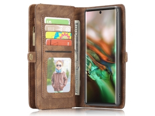 CaseMe Samsung Galaxy Note10 Echtleder Hülle Karten Etui - braun