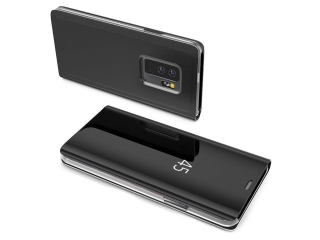 Xiaomi Mi 9T Flip Cover Clear View Case transparent schwarz