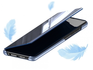 Samsung Galaxy A70 Flip Cover Clear View Case transparent schwarz