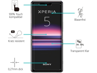 Sony Xperia 5 Folie Panzerglas Screen Protector