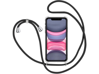 Apple iPhone 11 Handykette Necklace Hülle Gummi transparent