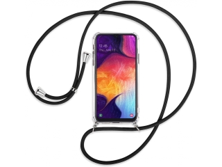 Samsung Galaxy A50 Handykette Necklace Hülle Gummi transparent