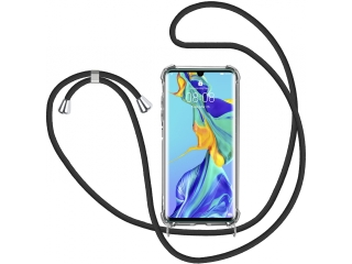 Huawei P30 Pro Handykette Necklace Hülle Gummi transparent