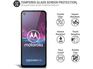 Motorola One Action 100% Vollbild Panzerglas Schutzfolie 2.5D 9H