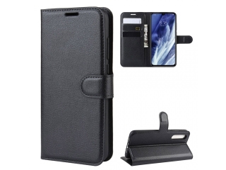 Xiaomi Mi 9 Pro Lederhülle Portemonnaie Karten Etui schwarz