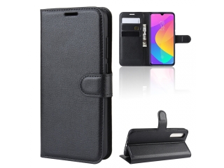 Xiaomi Mi 9 Lite Lederhülle Portemonnaie Karten Etui schwarz
