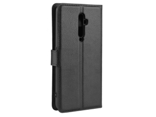 Oppo Reno2 Z Lederhülle Portemonnaie Karten Etui schwarz