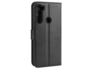 Xiaomi Redmi Note 8T Lederhülle Portemonnaie Karten Etui schwarz