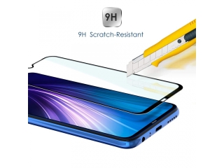 Xiaomi Redmi Note 8 100% Vollbild Panzerglas Schutzfolie 2.5D 9H
