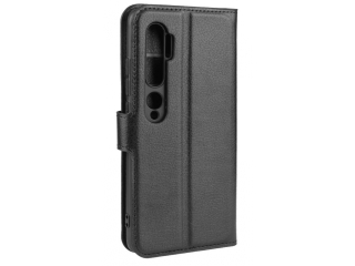 Xiaomi Mi Note 10 Lederhülle Portemonnaie Karten Etui schwarz