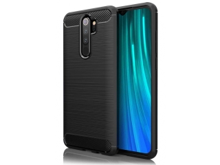 Xiaomi Redmi Note 8 Pro Carbon Gummi Hülle TPU Case schwarz