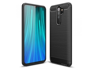 Xiaomi Redmi Note 8 Pro Carbon Gummi Hülle TPU Case schwarz
