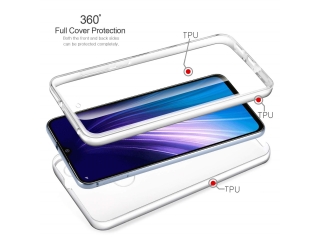 Xiaomi Redmi Note 8 Touch Case 360 Grad Rundumschutz transparent