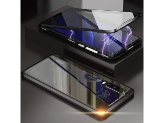 Xiaomi Mi 9 Pro Alu Magnetic Glass Case Panzerglas Vorne & Hinten schwarz