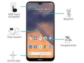 Nokia 2.3 Folie Panzerglas Screen Protector