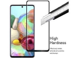Samsung Galaxy A71 100% Vollbild Panzerglas Schutzfolie 2.5D 9H