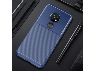 Nokia 7.2 Carbon Design Hülle TPU Case flexibel blau