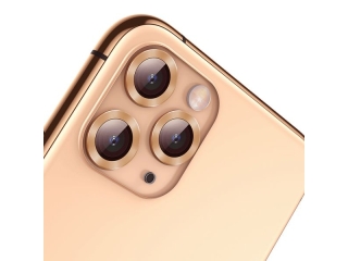 Baseus iPhone 11 Pro / Pro Max Kameraschutz Panzerglas Ring gold