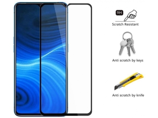 Realme X2 Pro 100% Vollbild Panzerglas Schutzfolie 2.5D 9H