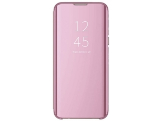 Samsung Galaxy Note10 Lite Flip Cover Clear View Case transparent rosa