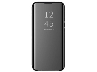 Samsung Galaxy Note10 Lite Flip Cover Clear View Case transparent schwarz