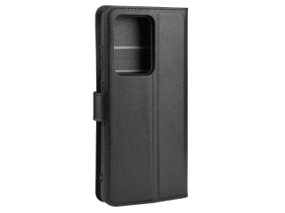 Samsung Galaxy S20 Ultra Lederhülle Portemonnaie Karten Etui schwarz