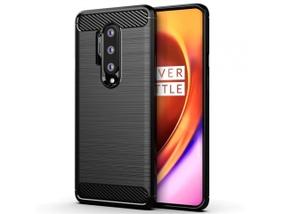 OnePlus 8 Pro Carbon Gummi Hülle TPU Case schwarz