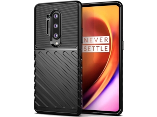 OnePlus 8 Pro SpaceCase Stripes Impact-Resistant Hülle schwarz