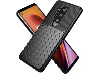 OnePlus 8 Pro SpaceCase Stripes Impact-Resistant Hülle schwarz