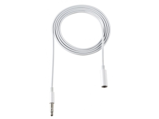 Kopfhörer Verlängerungskabel 3.5mm Audio Klinke 3-polig 1 Meter weiss