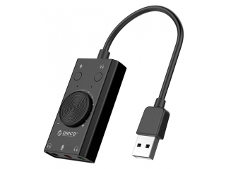 Orico Externe USB Soundkarte mit Lautstärkeregler => 80 dB