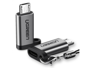 UGREEN USB C auf Micro USB Adapter Konverter grau