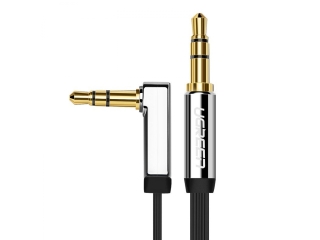 UGREEN Audio AUX 3.5mm Kopfhörer Flachband Kabel abgewinkelt 3m