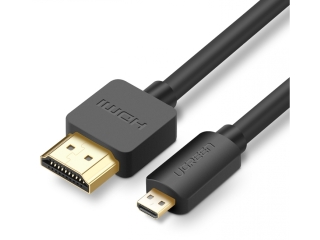 UGREEN Micro HDMI auf HDMI Kabel 1.5 Meter 19pin 4K 60Hz 2.0V gold