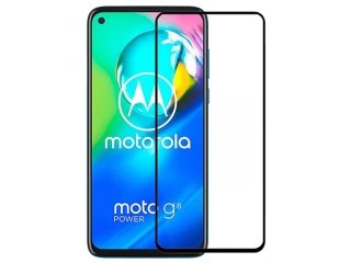 Motorola Moto G8 Power 100% Vollbild Panzerglas Schutzfolie 2.5D 9H