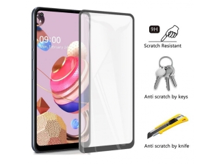 LG K51S 100% Vollbild Panzerglas Schutzfolie 2.5D 9H
