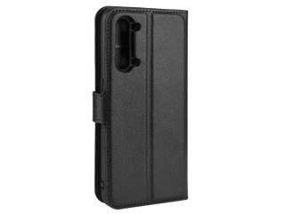 Oppo Find X2 Lite Lederhülle Portemonnaie Karten Etui schwarz