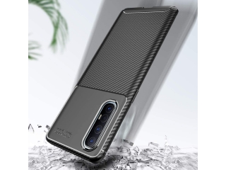 Oppo Find X2 Neo Carbon Design Hülle TPU Case flexibel schwarz