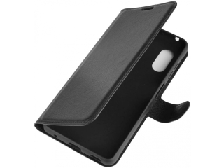 Samsung Galaxy XCover Pro Lederhülle Portemonnaie Karten Etui schwarz
