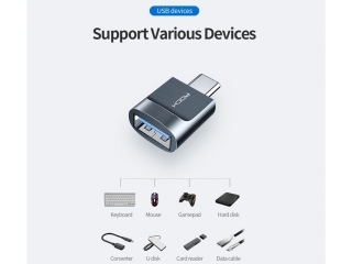 ROCK OTG USB auf USB C Adapter Konverter für USB A Kabel an USB C