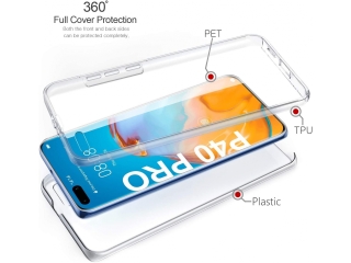 Huawei P40 Pro Touch Case 360 Grad Rundumschutz transparent