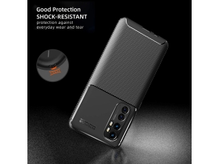 Xiaomi Mi Note 10 Lite Carbon Design Hülle TPU Case flexibel schwarz