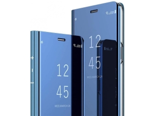 Samsung Galaxy A21s Flip Cover Clear View Case transparent blau