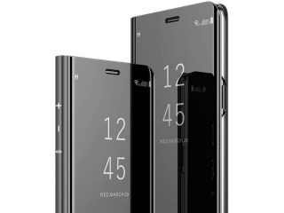 Samsung Galaxy A21s Flip Cover Clear View Case transparent schwarz