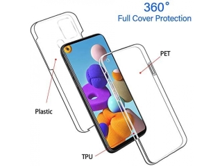 Samsung Galaxy A21s Touch Case 360 Grad Rundumschutz transparent