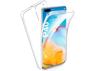 Huawei P40 Touch Case 360 Grad Rundumschutz transparent